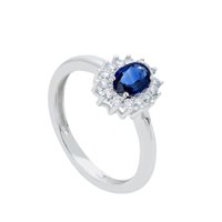 Anillo Babila Milano Mujer Colore in Oro blanco Zaffiro 0.64 Ct 135018 - 135018